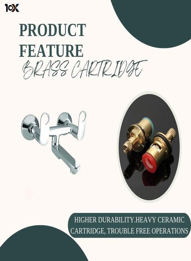 10X Brass Wall Mixer OR-8776 Non-Telephonic for Bathroom/Wall Mount Chrome Plated - Image 4